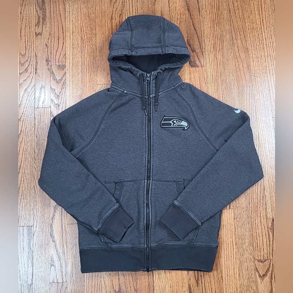 Seattle Seahawks Size Small Nike NFL Apparel Thermal Full Zip Hoodie Jacket